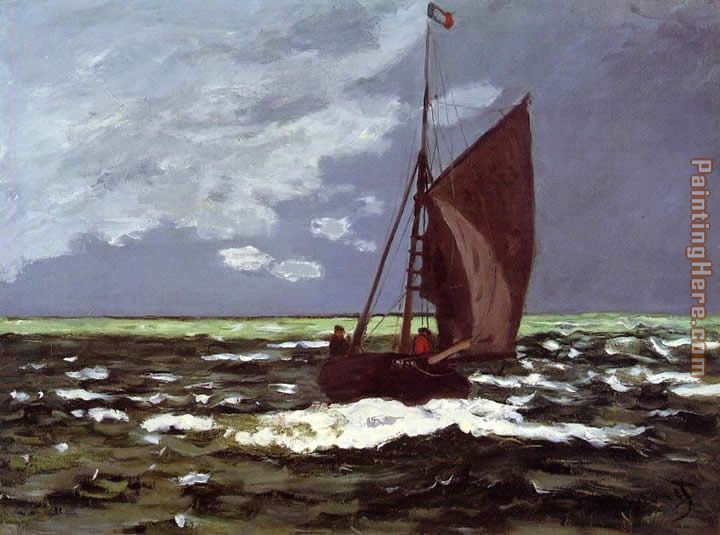 Claude Monet Stormy Seascape